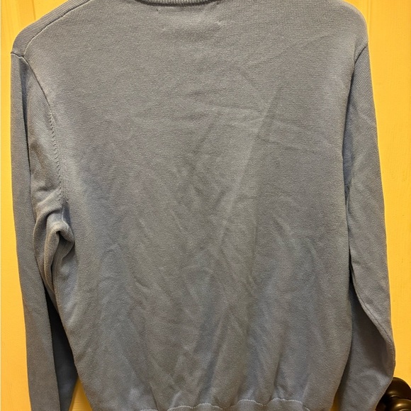 Vineyard Vines Men’s Light Blue Cotton Quarter-Zip Sweater Size Small - Picture 11 of 14